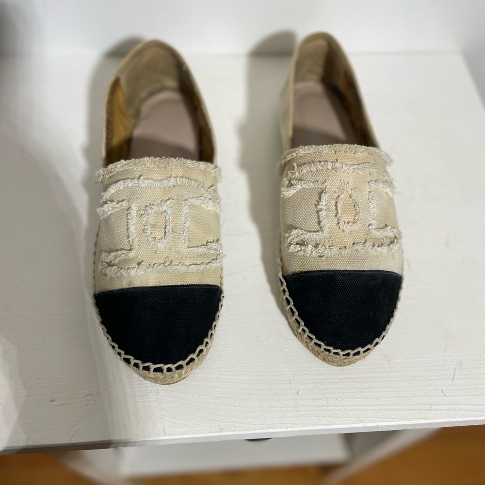 AUTHENTIC⭐️CHANEL Canvas Espadrilles Size 39